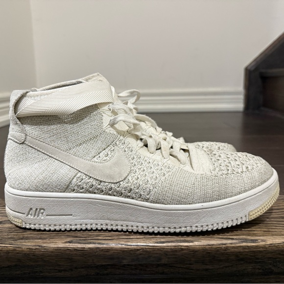 Nike Other - Nike Men’s Air Force 1 Flyknit Mid - Cream